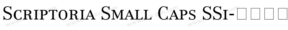 Scriptoria Small Caps SSi字体转换